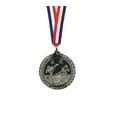 thumbnail image 2 of Martial Arts Medals, Karate Taekwondo Medal Tournament Awards Medals w/ Ribbons (Silver, 5 pcS), 2 of 2