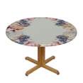 thumbnail image 3 of JEUXUS  Multi Seamless Table Cloth for Round Tables Springtime Fragrance with Bunch of Flowers Washable Waterproof Table Cover Tabletop Decoration Watercolor Fits upDiameter Tables, 3 of 7