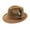 4# Khaki, variant on Cyglowse Fedora Hats for Men Women Classic Short Brim Felt Manhatta Fedora Hat with Feathers Band Army Green One Size