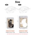 thumbnail image 3 of White PP Enclosed/Openable Large Cat Litter Box with Anti-Splash Design, Deodorizing Function, Includes Litter Scoop - S Size (417x280x170mm) for Kittens, Optional L Size Available, 3 of 7