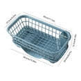 thumbnail image 3 of Clearance Drain Rack under $10,Dish Drying Rack Fast Detachable Base Drainboard Design Strong Plastic Dish Drainer For Dish Fork Chopsticks Blue, 3 of 4