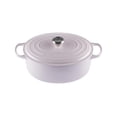 thumbnail image 1 of Olla holandesa ovalada Le Creuset Signature de hierro fundido esmaltado, 6.75 L, color chalota, 1 of 4