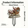 thumbnail image 3 of PEIBang Christmas Santa Garden Stakes Outdoor Christmas Decorations,Acrylic Yard Signs with Stakes for Garden Lawn Patio Decor, 3 of 6