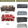 thumbnail image 2 of Eco-Ancheng 4 Piece Sofa Cover Stretch Sofa Slipcover Printed Soft Couch Cover Covers with 3 Individual Cushion Covers Furniture Protector for Living Room Chairs with Elastic Bottom, Sofa，05, 2 of 7