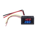 thumbnail image 2 of Multimeter Panel, Double 3-Digit Meter Scope DC 0V-100V 3 Ranges 0.28in LED Digital Tube Voltmeter Ammeter  For Wiring For Circuit Protection 10A,50A,100A, 2 of 8