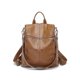 thumbnail image 1 of BR Mochila de mujer de cuero PU marrón de moda: liviana, espaciosa y versátil, 1 of 3