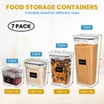 thumbnail image 4 of Shazo 7PC Food Storage Containers with Lids, Airtight Food Storage Containers Set for Pantry Organization, BPA Free Kitchen Canisters for Flour Sugar Pasta Cereal, Stackable Kitchen Storage Container, 4 of 9
