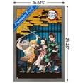 thumbnail image 3 of Demon Slayer - Group Art Wall Poster, 14.725" x 22.375" Framed, 3 of 6