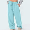 thumbnail image 2 of Posijego Sweatpants for Women Fashion High Waist Wide Leg Track Pants Women's Athletic Workout Lounge Pants, 2 of 6