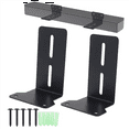4x Sound Bar Mounts Wall Brackets Easy to Install AntiDrop Wall Shelf