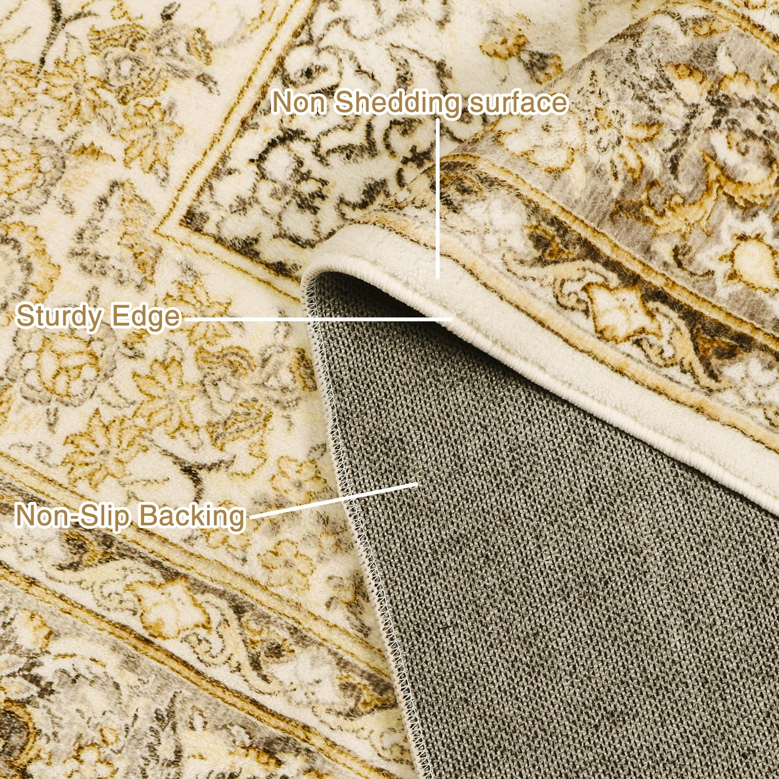 6.7x9ft Area Rug for Living Room Washable Rug for Bedroom Kitchen Dining Room Rugs Non-Slip Home Decor Carpet Faux Wool Rug Modern Art Ultra Soft Area Rug