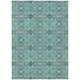thumbnail image 2 of Addison Rugs Chantille Indoor/Outdoor Transitional Medallions Teal Washable Rectangle Rug, 5' x 7'6", 2 of 6