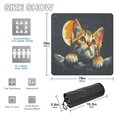 thumbnail image 3 of Cat in Moon Universe Beach Blanket Outdoor Picnic Blanket 78"x 78" Waterproof Foldable for Beach Camping Travel Hiking Grass Lawn Park, 3 of 5