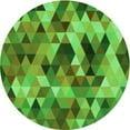 thumbnail image 1 of Ahgly Company Machine Washable Indoor Round Transitional Green Area Rugs, 5' Round, 1 of 7