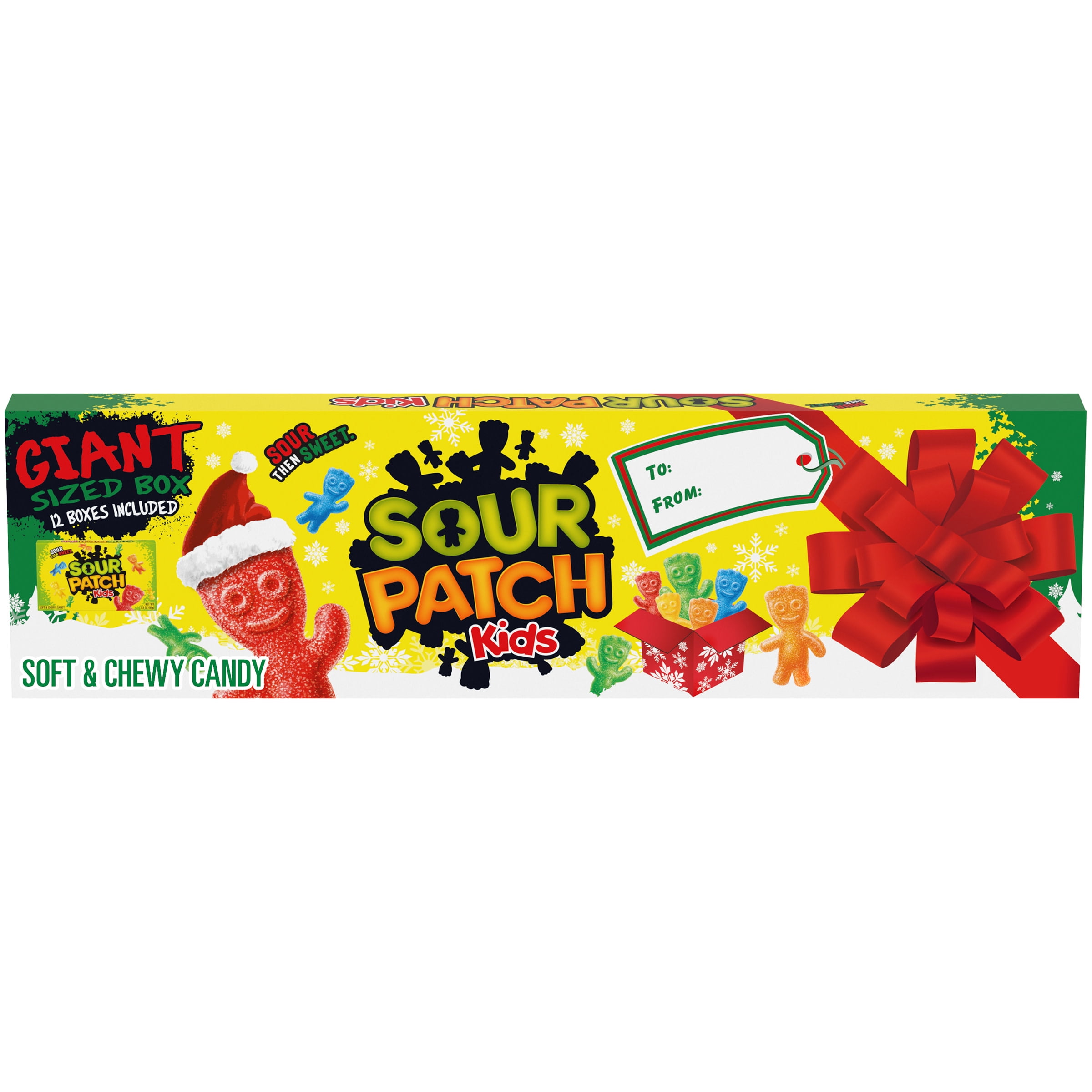 Sour Patch Kids Giant Holiday Boxes, 3.5 oz, 12 Count