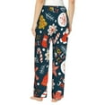 thumbnail image 3 of Xecao Holiday Christmas Cookies Women's Straight Lounge Pajama Pants: The Epitome of Relaxed Sleepwear, 3 of 9