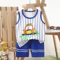 thumbnail image 4 of Baby Boys Summer Vest Outfit Set Sleeveless Tank Top with Elastic Waist Shorts Toddler Boy Casual Clothing Sets, 4 of 4