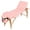 Pink, variant on Westice Portable 2-Section Foldable Massage Table with Adjustable Height, Face Cradle, Wood Frame, Ideal for Spa, Tattoo, Black