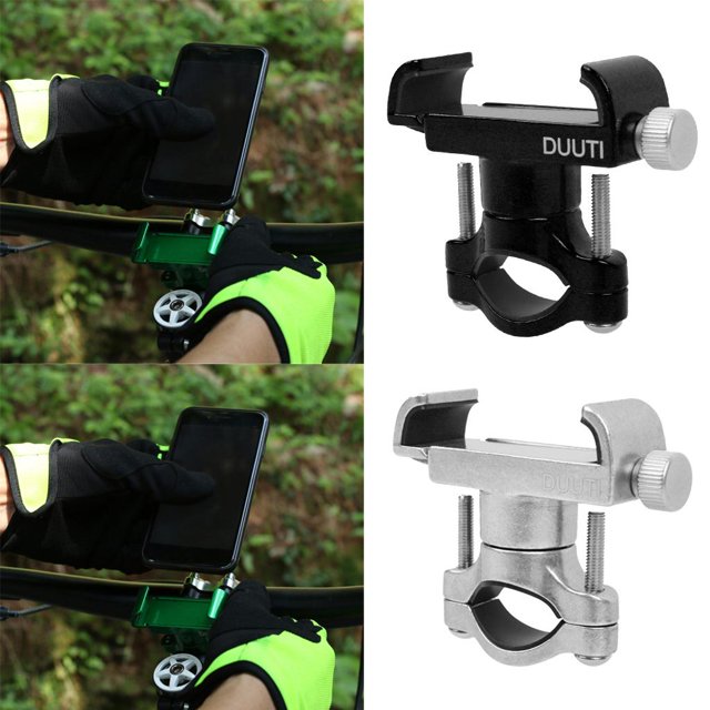Soporte giratorio de 2 piezas para teléfono con vástago de manillar de 360 degree motocicleta 02 shamjiam Soporte para teléfono para bicicleta