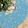 thumbnail image 5 of YOHAVEN 21.2x21.2" Sequins Christmas Tree Skirt Round Sparkling Holiday Rug Non Slip Floor Carpet Runner Festive Xmas Decor for Living Room Bedroom Holiday Tree Display, 5 of 7