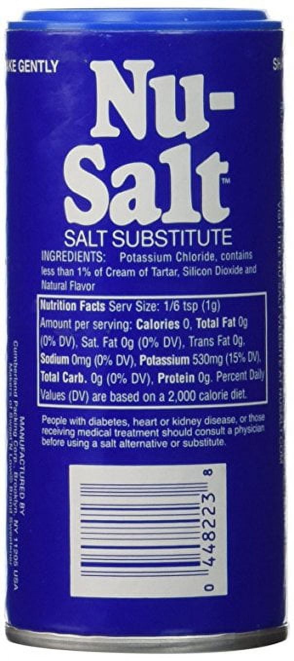 (12 Pack)Nu-Salt Salt Substitute, 3 Oz