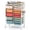 Macaron, variant on 15-Drawer Rolling Storage Cart with Metal Tabletop and Pegboard, Scrapbook Paper Office School Organizer,Green