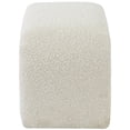 thumbnail image 4 of Meridian Furniture Niagara Cream Boucle Fabric Bench, 4 of 7