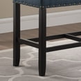thumbnail image 3 of Newboti Furniture Biony Fabric Counter Height Dining Bench with Nailhead Trim, Blue 75077, 3 of 5
