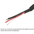 thumbnail image 5 of Paquete de 2 adaptadores de conector de enchufe RCA hembra Uxcell a cable de alambre desnudo de extremo abierto, cable RCA de video, 5 of 5