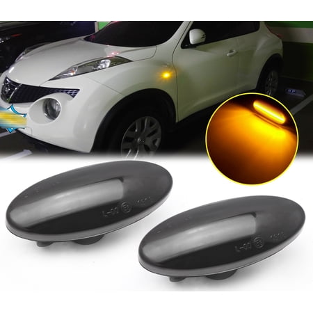 Xotic Tech LED Dynamic Side Marker Turn Signal Light Lamp For Nissan Leaf Juke Qashqai Micra Cube Note Dualis March X-Trail
