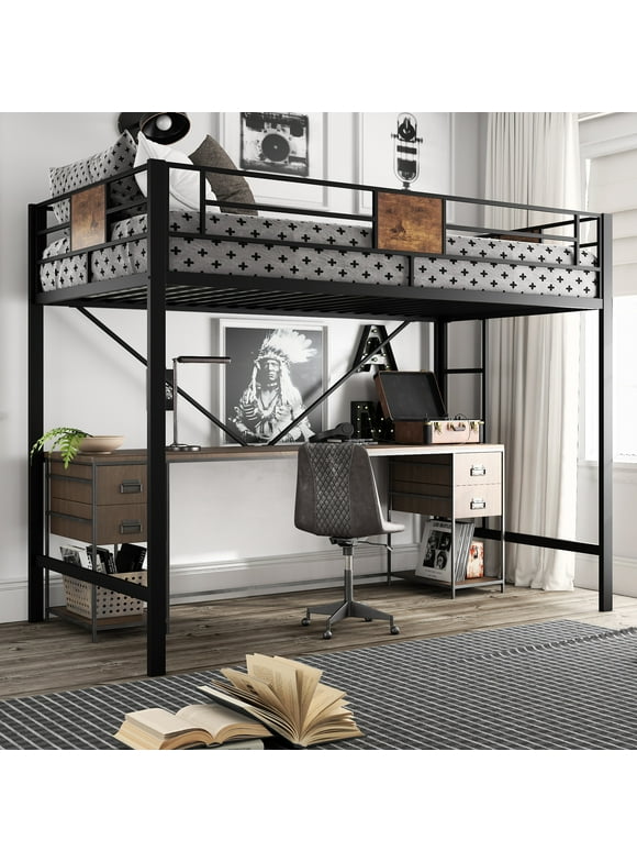 Loft Beds With Desks In Loft Beds Walmart Com
