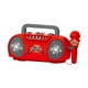 thumbnail image 5 of Micrófono para Niños, Máquina de Karaoke, Mini Altavoz, Regalos de Cumpleaños, Juguetes de Aprendizaje Portátiles para Fiesta de Viaje Al Aire Libre Rojo, 5 of 8