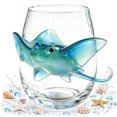thumbnail image 6 of SLYNSHome Stemless Wine Glasses Beach Themed, Coastal Home Bar Accessories Water Glass, Marine Animal Design Drinkware For Ocean Life Enthusiasts, 6 of 6