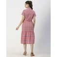 thumbnail image 4 of Moomaya Short Sleeve A-Line Shirt Collar Cotton Dress - Women's Casual Dress, 4 of 9