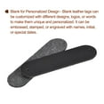 thumbnail image 4 of Uxcell 100Pack Handmade PU Leather Label Sewing Embossed Tags Embellishment, Black, 4 of 6
