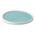 thumbnail image 1 of Copco Non-Skid Pantry Cabinet Lazy Susan Turntable, 18-Inch, White/Aqua, 1 of 2