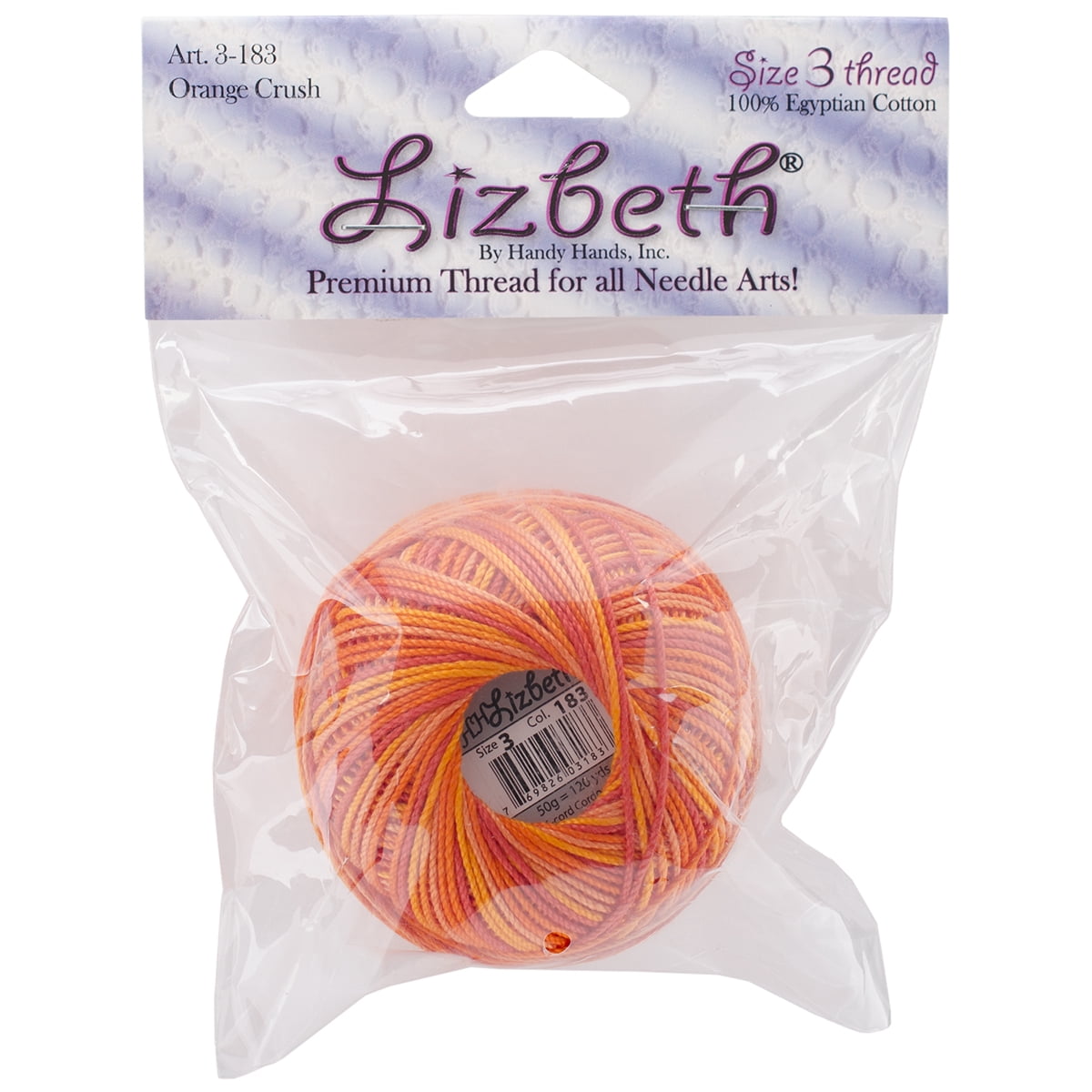 Lizbeth Premium Cotton Thread Size 40 – 'Falling Leaves' Color, 300 Yard Spool For Tatting & Crochet