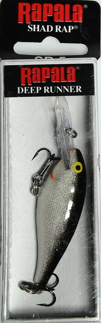 (2 pack) Rapala Shad Rap 05 Crankbait Fishing Lure 2" 3/16 oz Silver