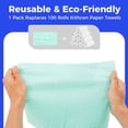 thumbnail image 4 of Reusable Cleaning Towels Handi Wipes Reusable Cloths Disposabel Dish Cloths Dish Towels Dry Handy Wipes Big Durable Absoebent 40 Count, Blue, 4 of 4
