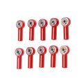 thumbnail image 3 of M3 Ball Joint, 10PCS Universal Aluminum Link Rod End Ball Joint 26mm Length Lightweight  For 1/10 1/8 RC Car Red, 3 of 8