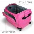 thumbnail image 3 of Mavii Dance Bag With Garment Rack, New 22" Hybrid Garment Rack Duffel, Hardside Bottom Collapsible Travel Bag, Hot Pink, 3 of 7