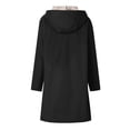 thumbnail image 3 of Lilgiuy Women's Trench Coat Mid-Length Beltless Jacket With Pocket Clearance Sales Winter Fashion 2022, 3 of 5