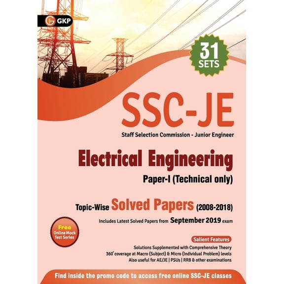 Ssc 2020: Junior Engineer Paper I - Electrical Engineering - Topic-Wise Solved Papers 2008-2018, (Paperback)