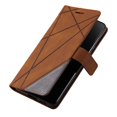 thumbnail image 4 of For Samsung Galaxy S24 Fe Case Imprinted Lines Pu Leather Splicing Wallet Phone Cover, 4 of 5