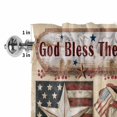 thumbnail image 2 of Valances for Windows Independence Day Farm Western Star Rod Pocket Short Curtain for Bathroom Living Room Bedroom Patriotic USA Flag Wood 1 Panel 42x12in, 2 of 9