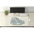 thumbnail image 2 of Anchor Computer Mouse Pad, Anchor Skilled Sailor Adventures Under the Sea Nautical Vintage Art, Rectangle Non-Slip Rubber Mousepad X-Large, 35" x 15" Gaming Size, Blue Cream, by Ambesonne, 2 of 2