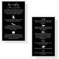 thumbnail image 2 of Dry Needling Aftercare Cards  50 Pack  Size 2x3.5" inch Business Card  Black with White, 2 of 9