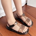 thumbnail image 5 of Bcfgryg Girls Fashion Jelly Sandals Breathable Open Toe Beach Shoes Soft Sole Casual Summer Footwear For Toddlers And Kids Girls Flat Sandals Size 9, 5 of 5