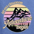 thumbnail image 6 of Wild Bobby Let Our Classroom Adventure Begin Mountain Sunset Light Colors Pop Culture Men Tee, Vintage Heather Blue, 3X-Large, 6 of 6