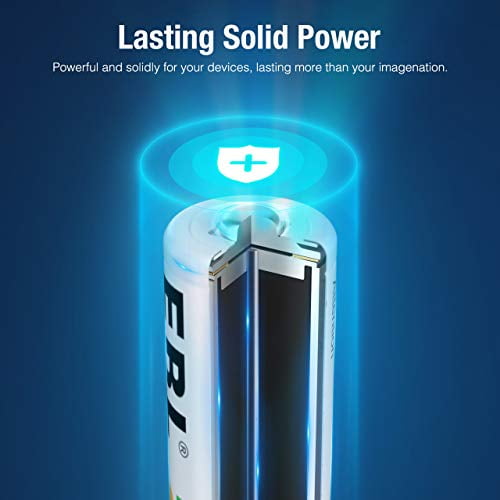 Piles AA rechargeables EBL 2300 mAh batterie longue durée (8 points) avec  chargeur de batterie pour piles AA AAA 